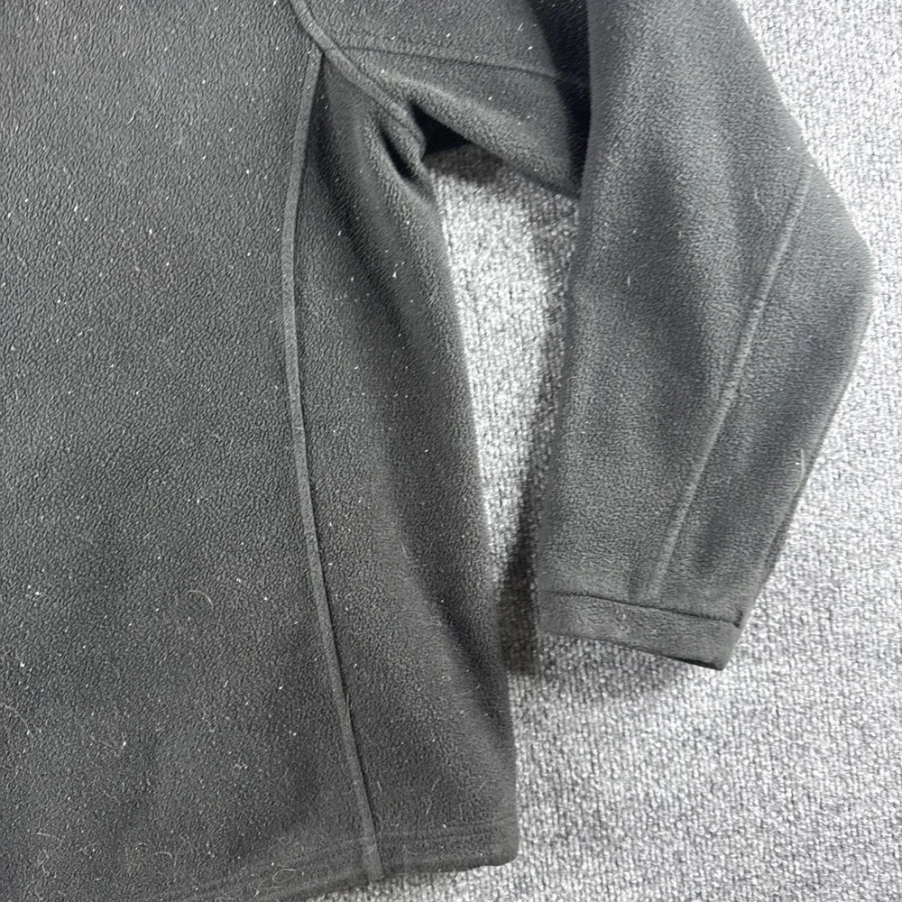 North Face Jacket Mens L? Black Fleece Sweatshirt Full Zip Polyester Hiking